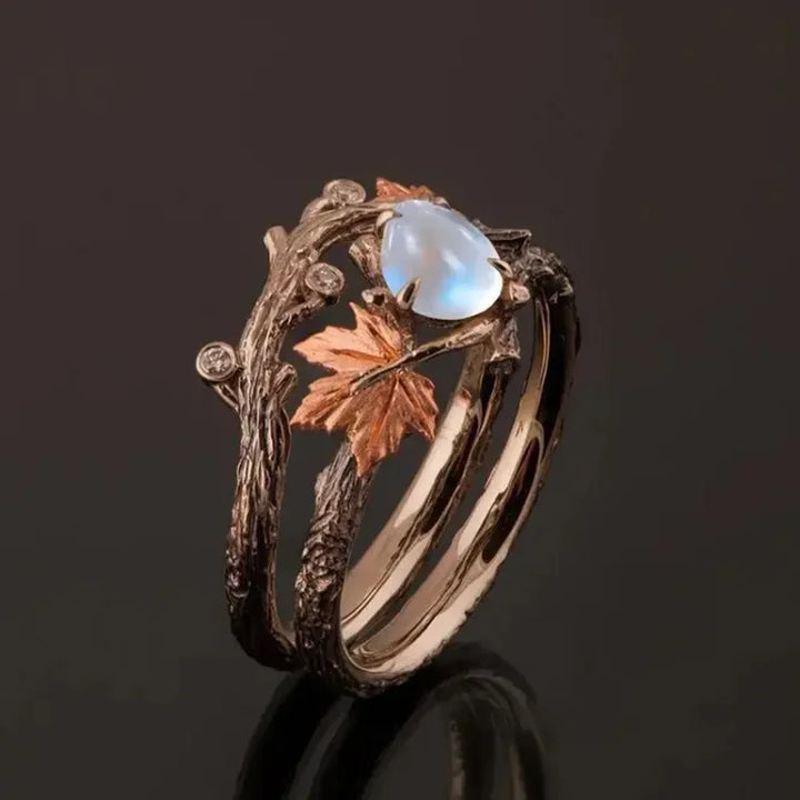 Sterling Silver Vintage Maple Leaf Ring